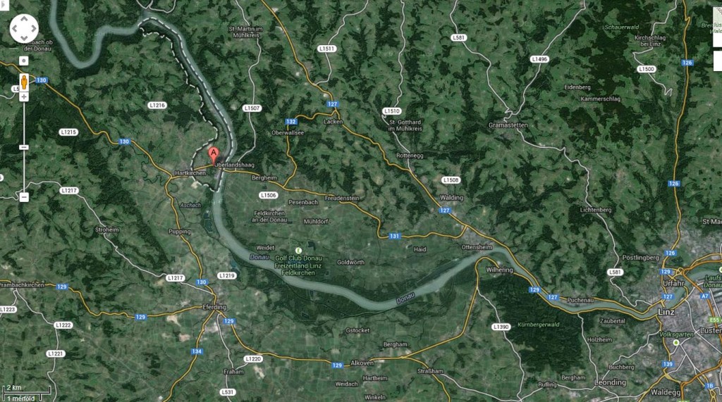 Aschach an der Donau - Linz - Karte